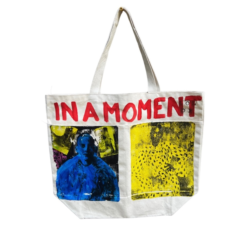 Hand-Painted Canvas Tote Bag